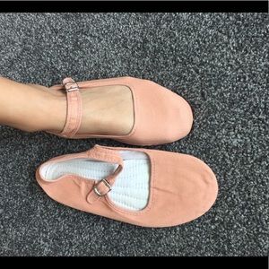 Urban Outfitters peach Mary Janes
